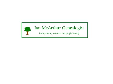 Ian McArthur Genealogist